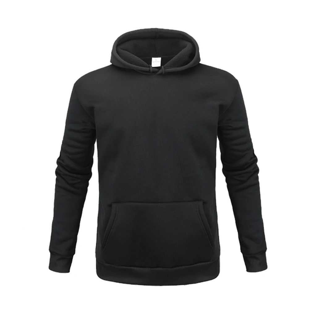 Mens and womens hoodies autumn thick sportswear solid color warm and casual long sleeved zipper sportswear Y241016