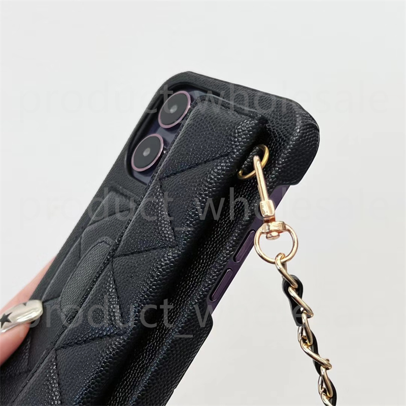 Women Crossbody Leather Phone Case Designer iPhone Case Apple For iPhone 16 15 Pro Max Cases 16ProMax 14 13 12 Wallet Card Holder Cases Cover Shoulder