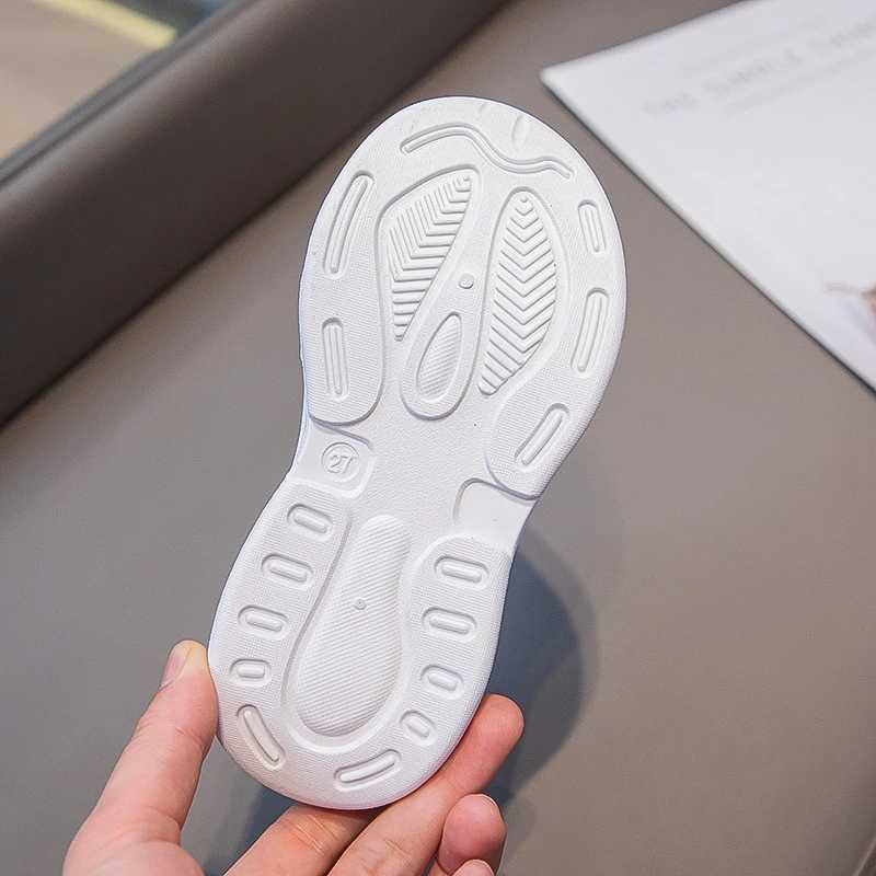 Tenis sneakers for summer new boys and girls casual board mesh breathable soft soled childrens white shoes H260130