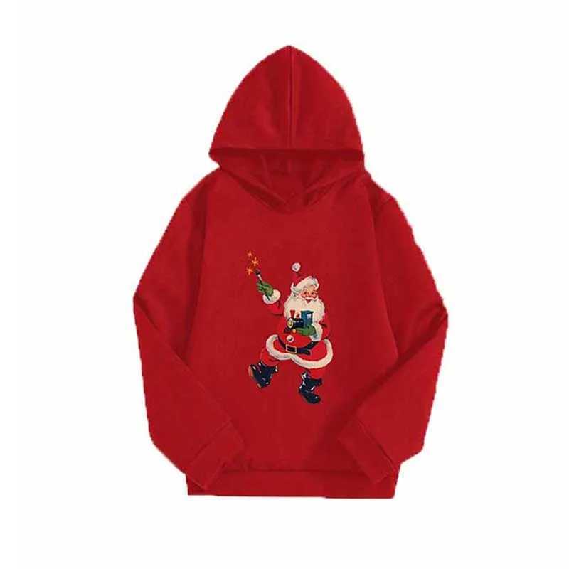 Interesting Santa Claus cartoon printed hoodie mens casual hoodie super large hoodie street clothing zipper unisex clothing Y241016