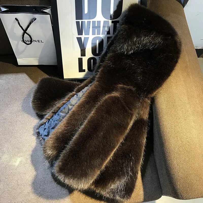 Girl Fur Coat Winter Children Cotton-padded Korean Style Boys and Girls Mink Hair Hooded Fur Coat Short Baby Fur Coat 241106