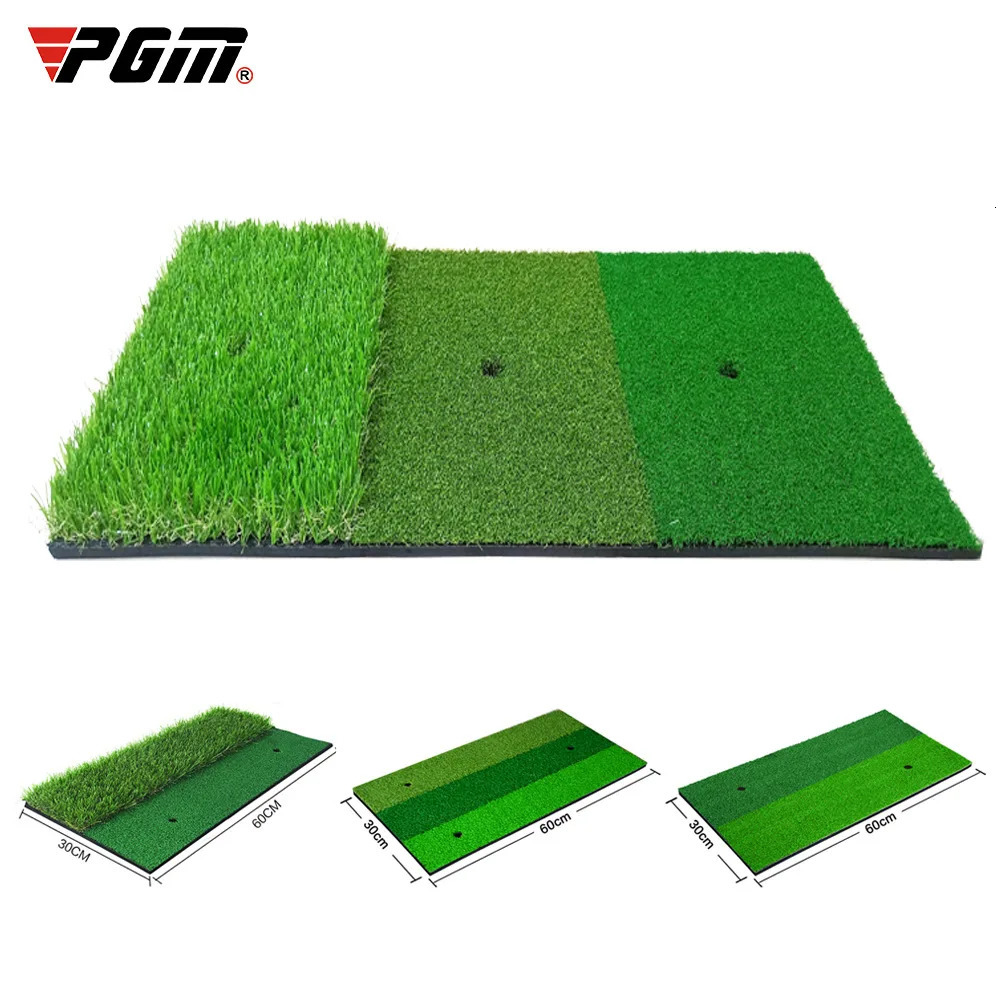 PGM Golf Ball Mat Indoor/Outdoor Mini Practice Durable PP Grass Mat Backyard Sports Golf Training Auxiliary Accessory DJD003 241016