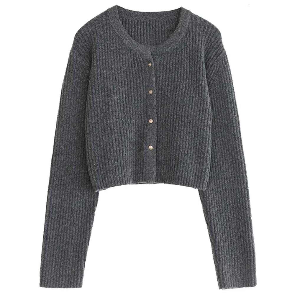 CHIC VEN Women's Sweater Solid Single Breasted Long Sleeve New O Neck Knitted Cardigan Soft Female Jumpers Autumn Spring 2023