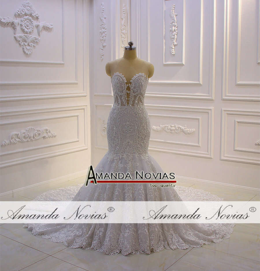 New Design Mermaid Wedding Dress With Cape