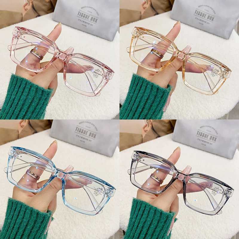 Transparent Computer Glasses Frame Women Men Anti Blue Light Square Eyewear Blocking Glasses Optical Spectacle Eyeglass RoundX2876