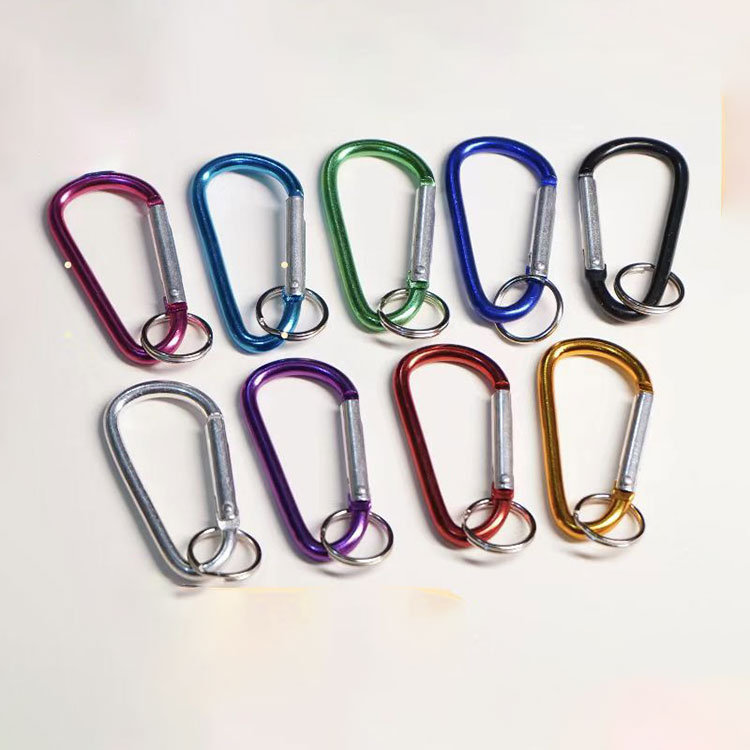 Heavy Duty Aluminum D Ring Carabiners for Luggage and Outdoors Accessories