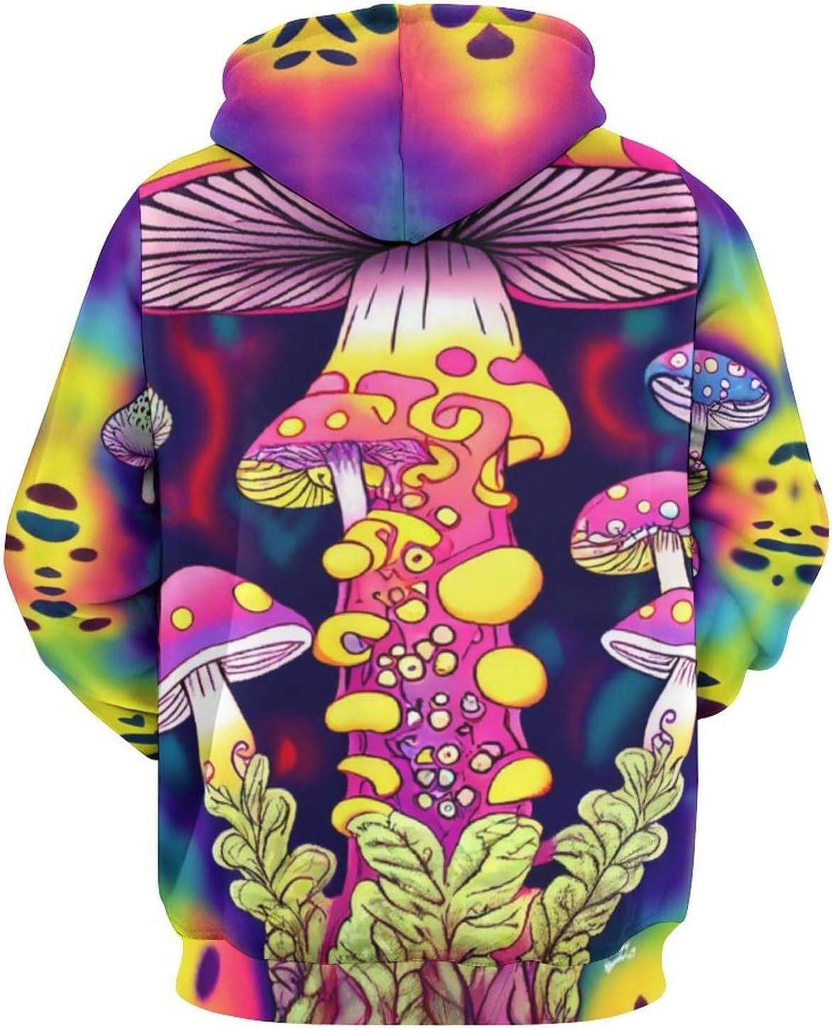 Hoodie for Mens Womens Mens Dream Mushroom Hoodie Novelty Hippie Fungus Hoodies Top Graphic Hoodies sweatshirt Pullover Long Sleeve