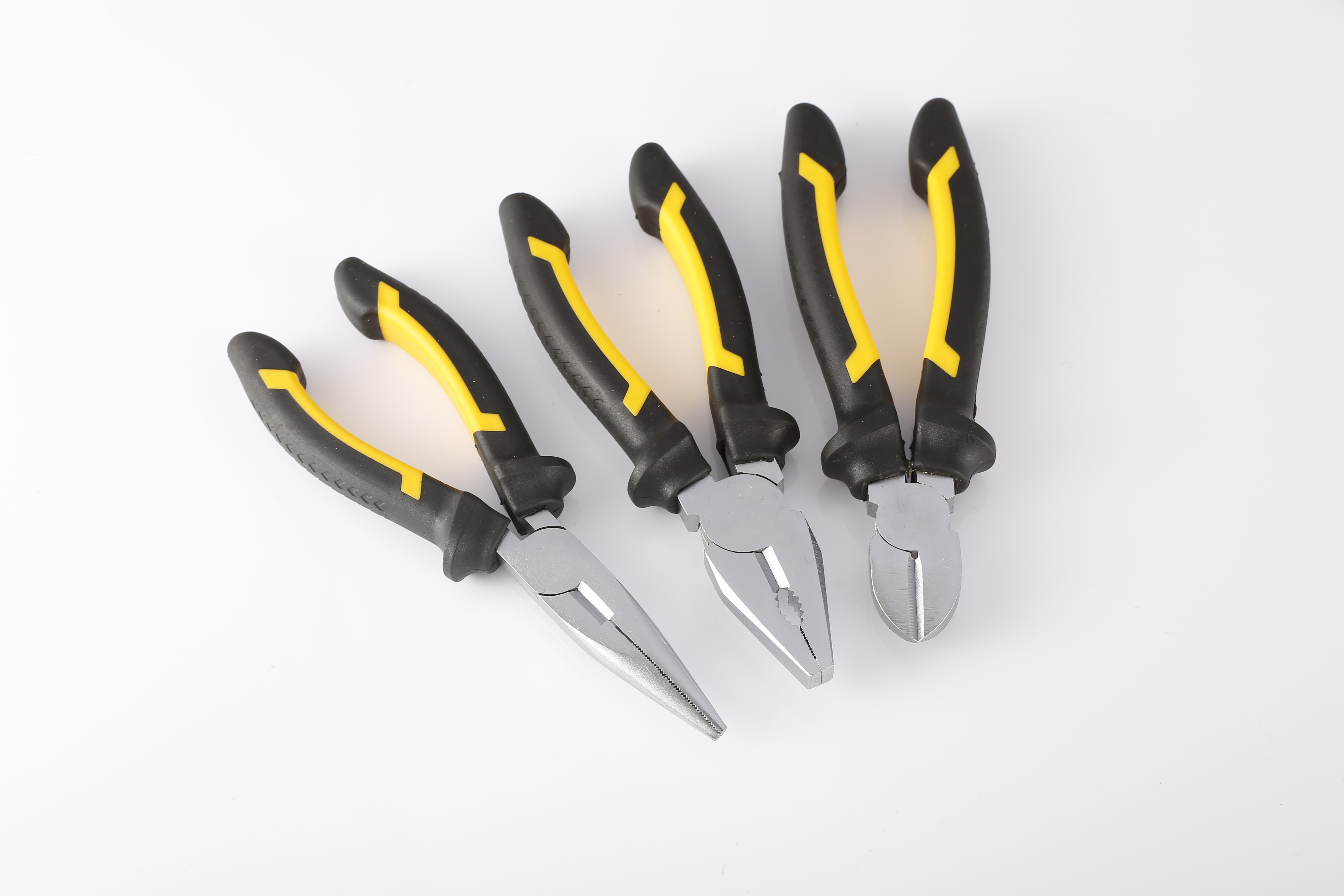 6-inch European style wire pliers pointed nose pliers diagonal nose pliers three piece set