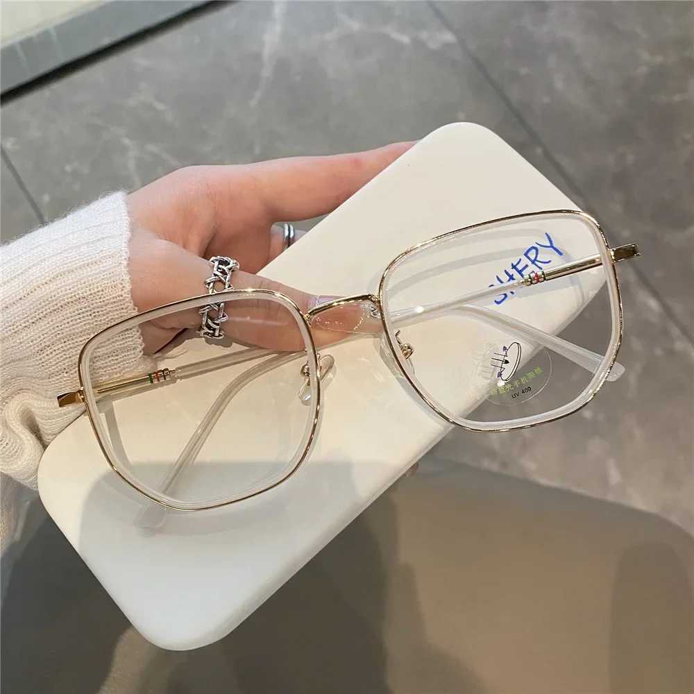 5 Colors Computer Blue Blocking Light Glasses Men Eyeglasses Frame Transparent Opticos Para Mujer Vintage Square Glasses WomenX241008