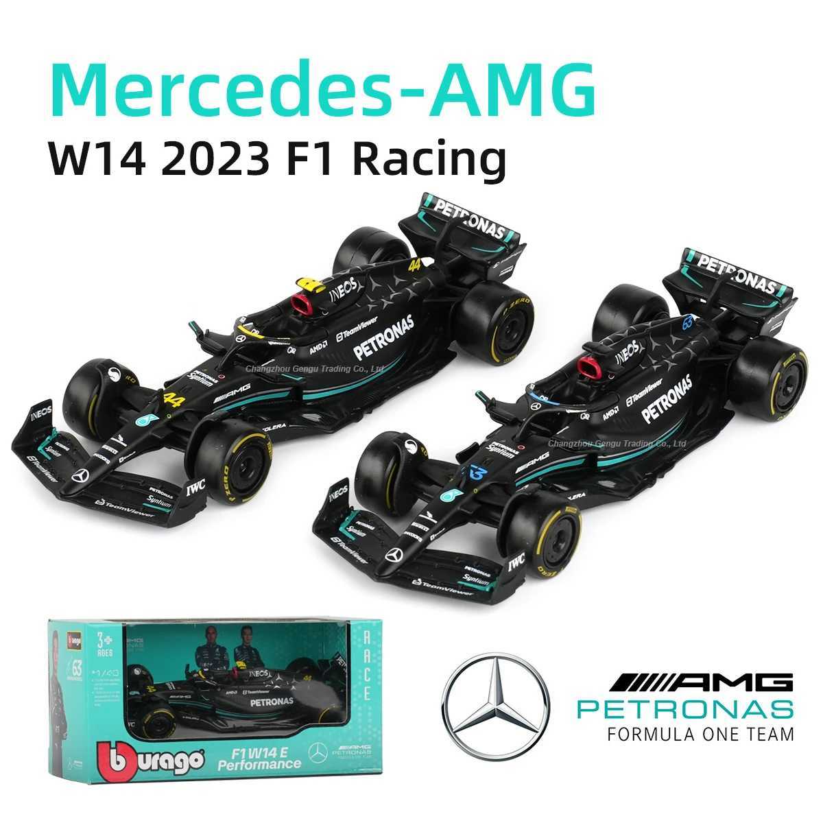 Bburago 1 43 Mercedes AMG 2023 W14 E Performance F1 Formula Automotive Die Casting Vehicle Collection Model Racing Toy CL241016