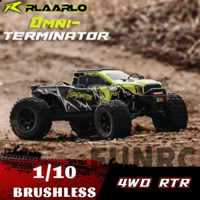 Free shipping Electric/RC Rlaarlo 1/10 1 10 RC Car Omni Terminator brushless 4WD RTR Scale electric remote control model Monster Truck for adults and 