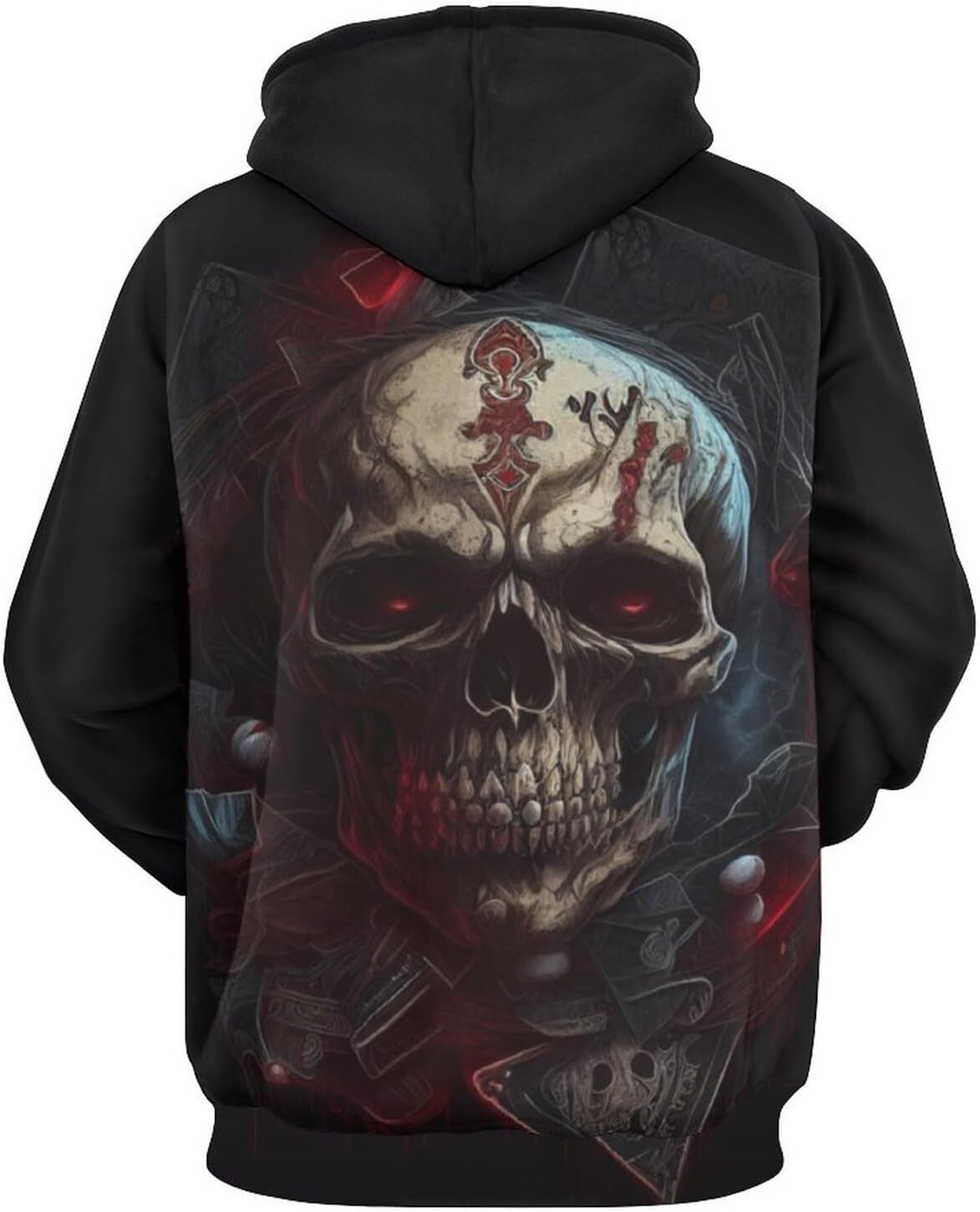 Hoodie for Mens Womens Mens Skull Hoodie 3D Art Printed Retro Skull Pullover Hoodie Graphic Hoodies sweatshirt Pullover Long Sleeve Fashion Trends