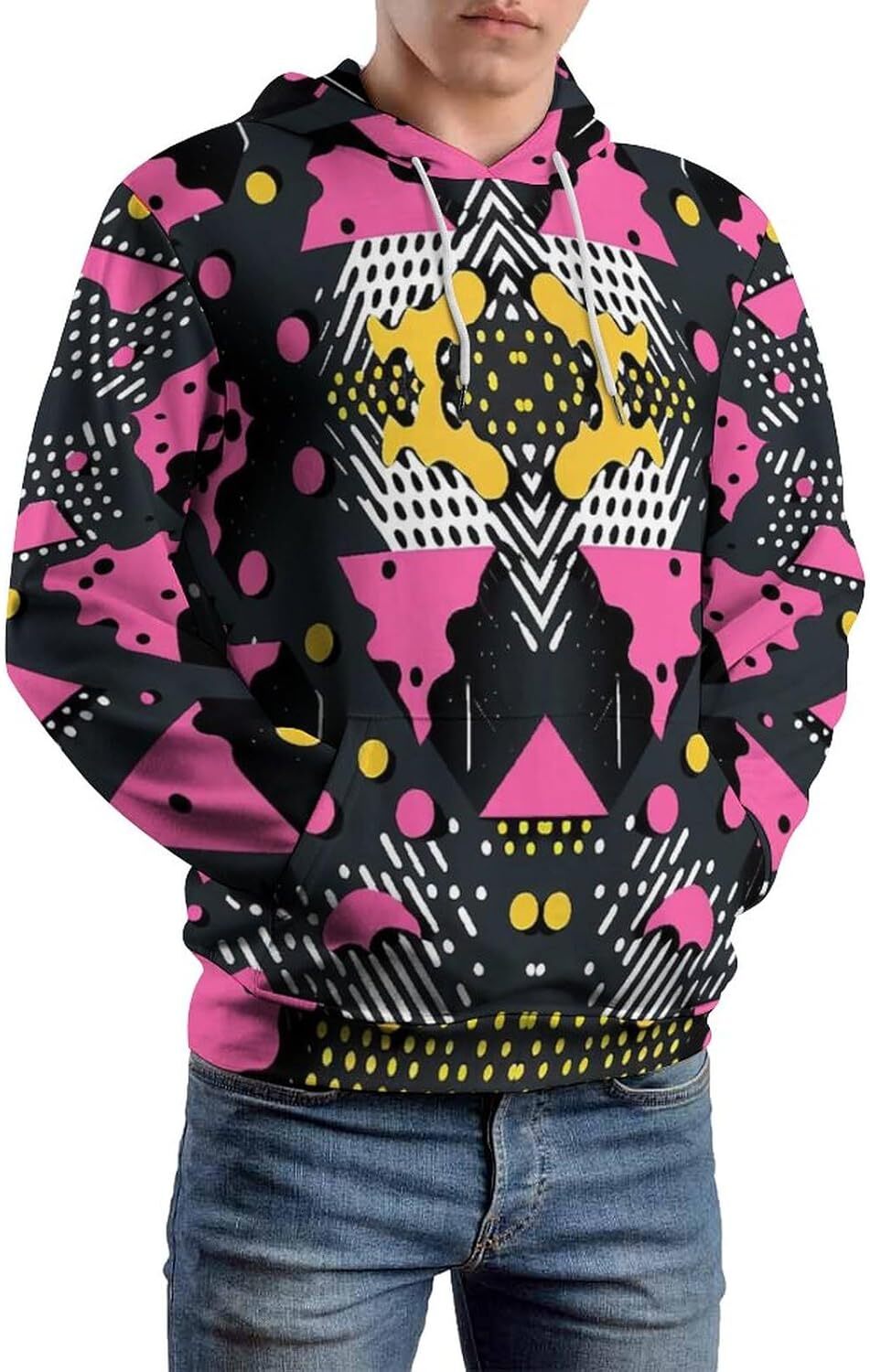 Hoodie for Mens Womens Retro Funny Tie Dye Hoodie 3D Printed Trippy Abstract Pattern Long Sleeve Sweatshirt Hoodie Graphic Hoodies sweatshirt Fashion 