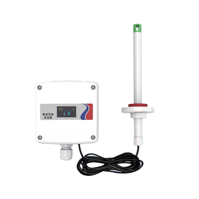 Split duct type wind speed wind volume wind temperature transmitter environmental sensor whole environment factor detection monitoring