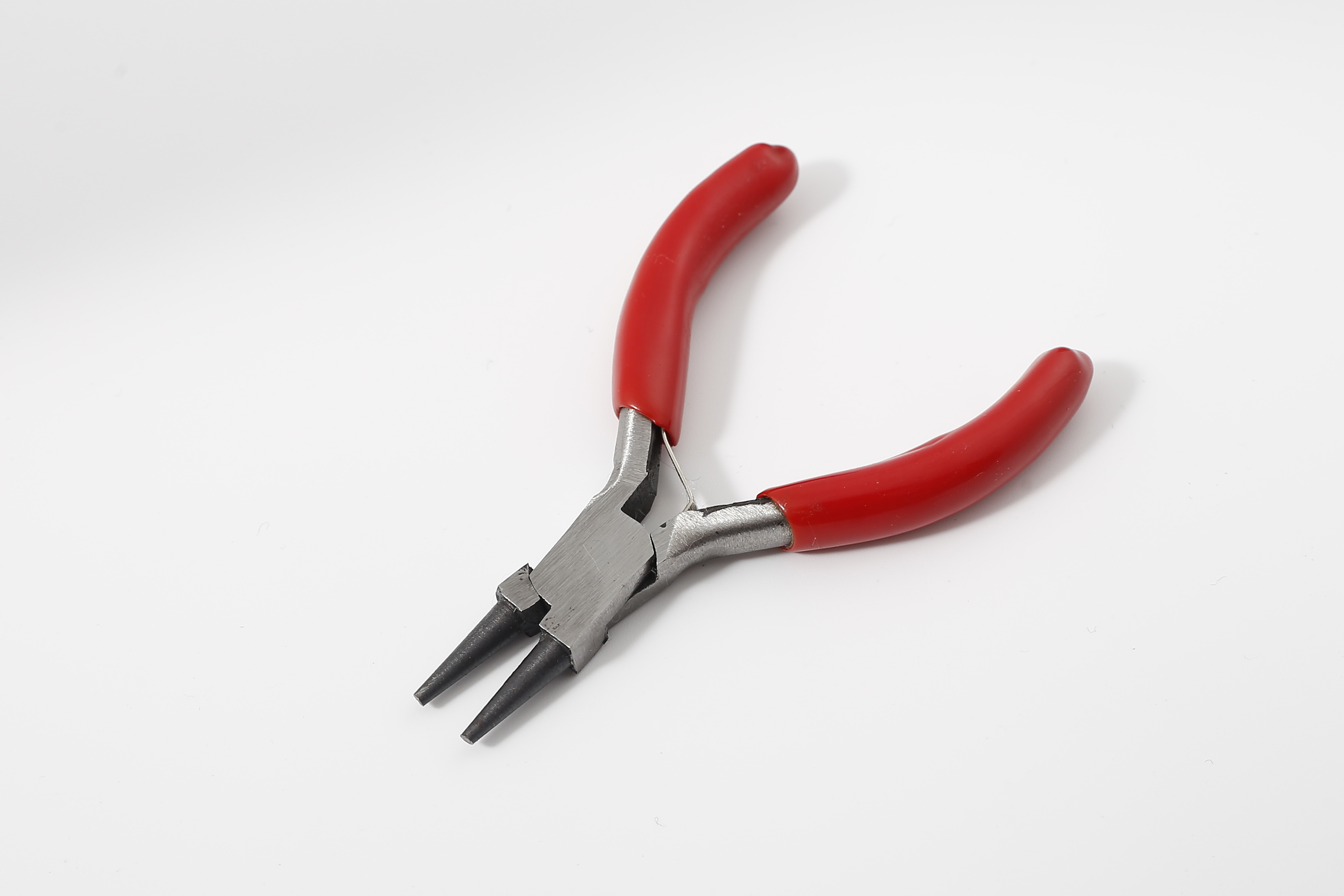 3-inch mini pliers with plastic coated handle surface polished in natural color