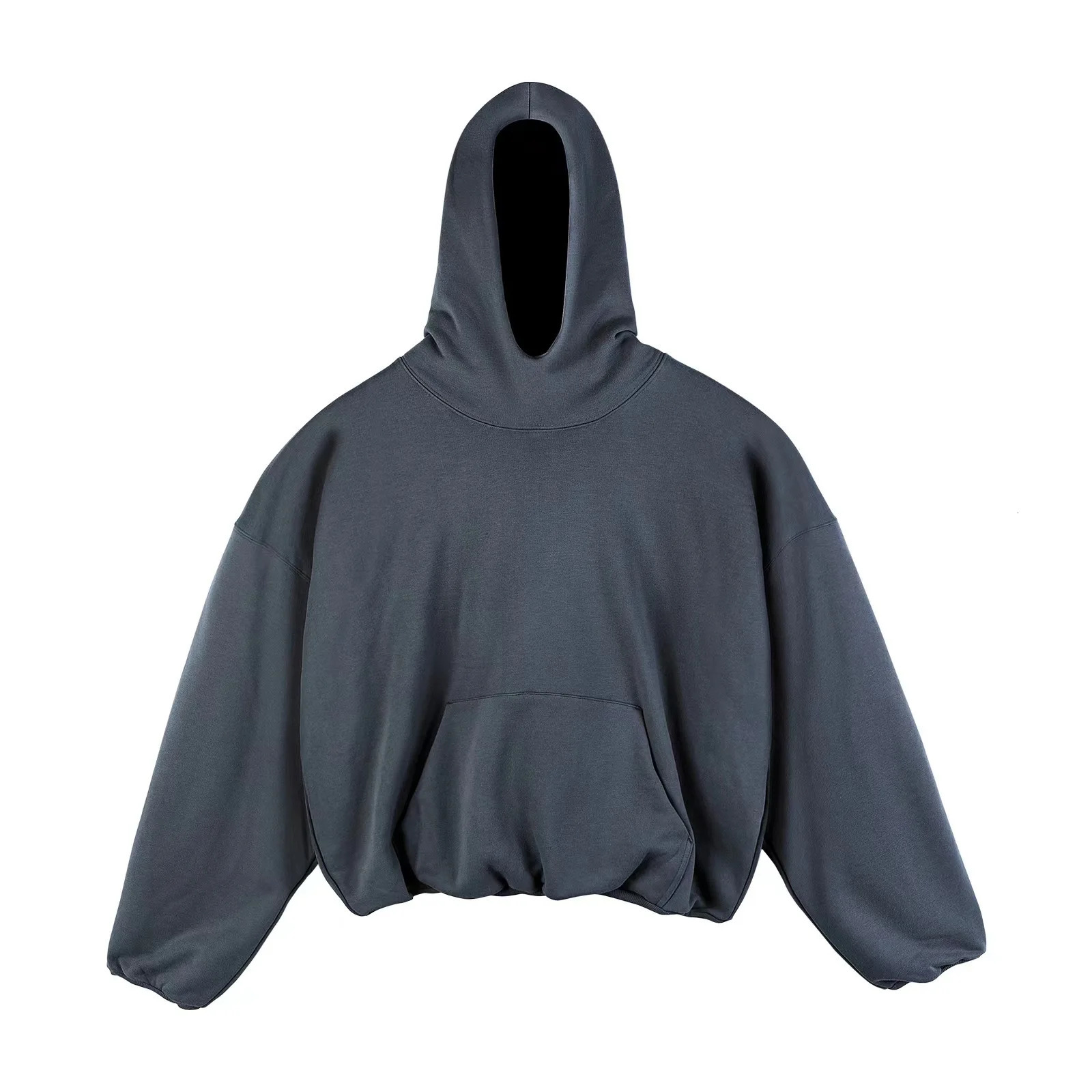 Mens ner Oversized Hip Hop Hoodies Loose Fit Hooded Sweatshirt For Male Baggy Solid Color Pullover Hoody Tops 241016