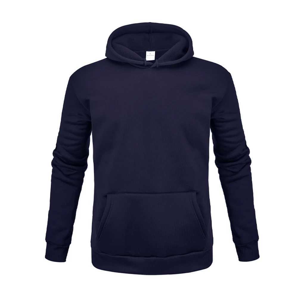 Mens and womens hoodies autumn thick sportswear solid color warm and casual long sleeved zipper sportswear Y241016
