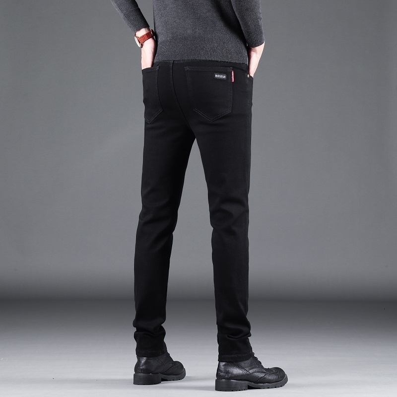 Autumn and Winter Stretch Mens Jeans Mens Style Straight and Versatile Denim Long Pants 241015