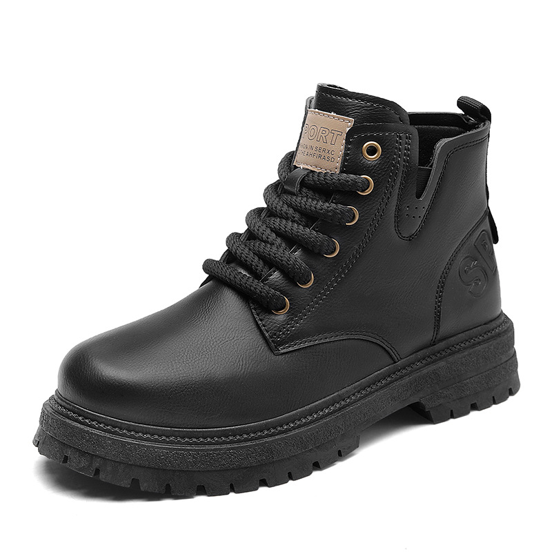 Men's Autumn and Winter High Cut Thick Soled British Style Casual Martin Boots 1208