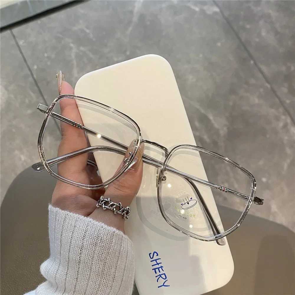 5 Colors Computer Blue Blocking Light Glasses Men Eyeglasses Frame Transparent Opticos Para Mujer Vintage Square Glasses WomenX241008