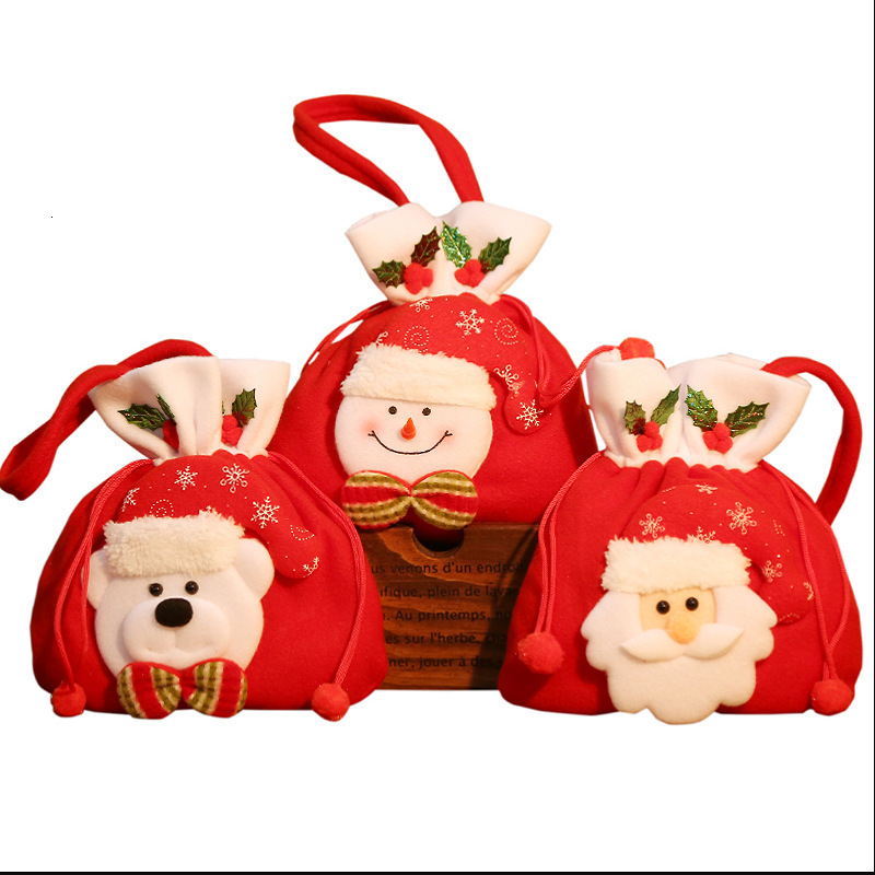 Bag 2025 New Decorative Gifts Candy Fruit Apple Bag Christmas Handbag