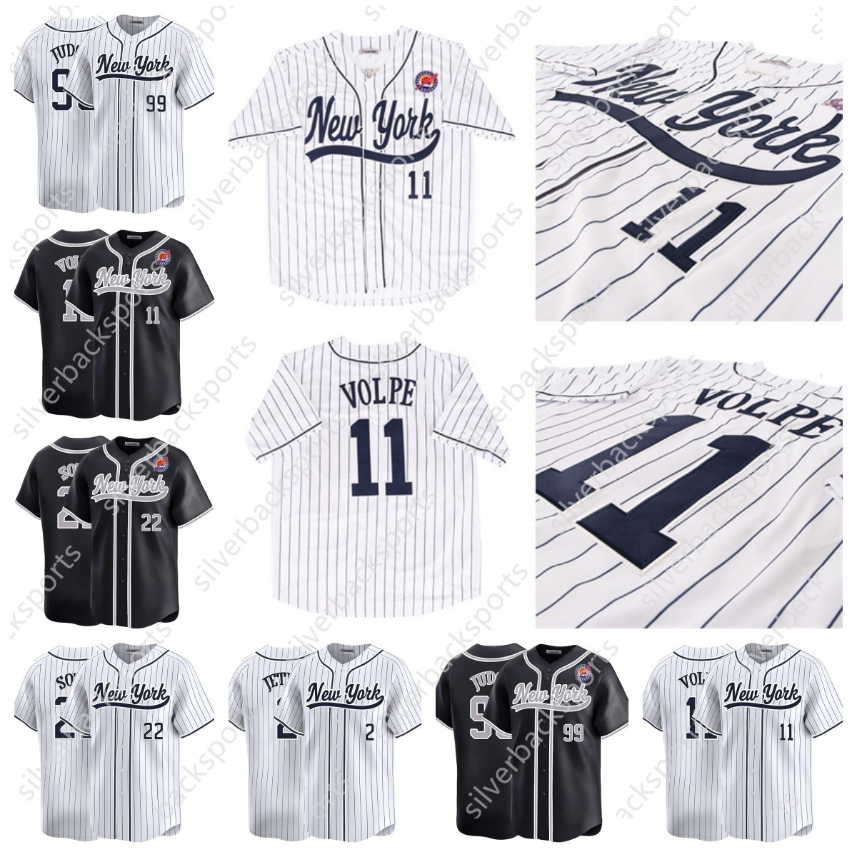 Aaron Judge Jerseys Juan Soto Anthony Volpe Customize Any Name Number Top ed Baseball Shirt for mens womens youth