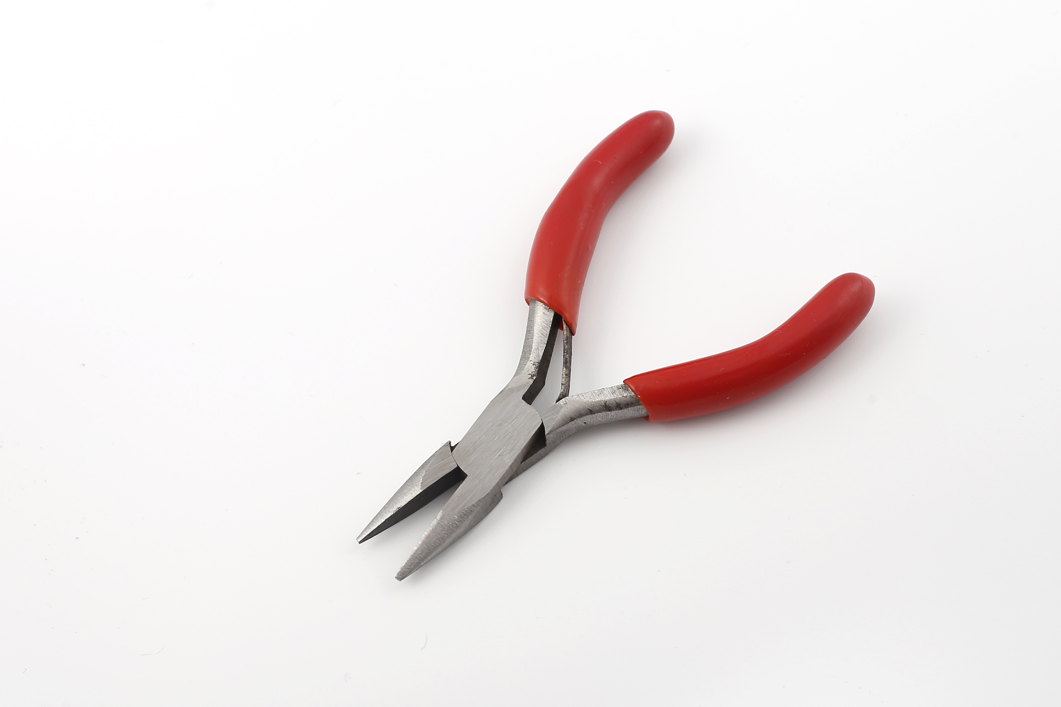 3-inch mini pliers with plastic coated handle surface polished in natural color