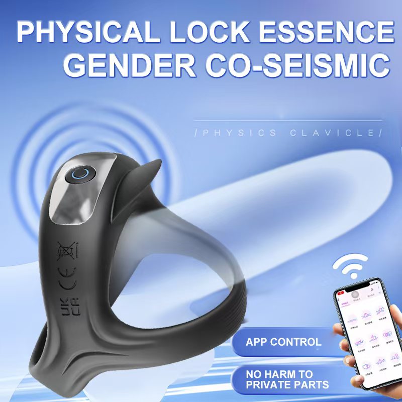 9 Modes Vibrating Electric Duck-Billed Platypus Couples Shared Locking Cock Ring APP control Sex Toys for Adults