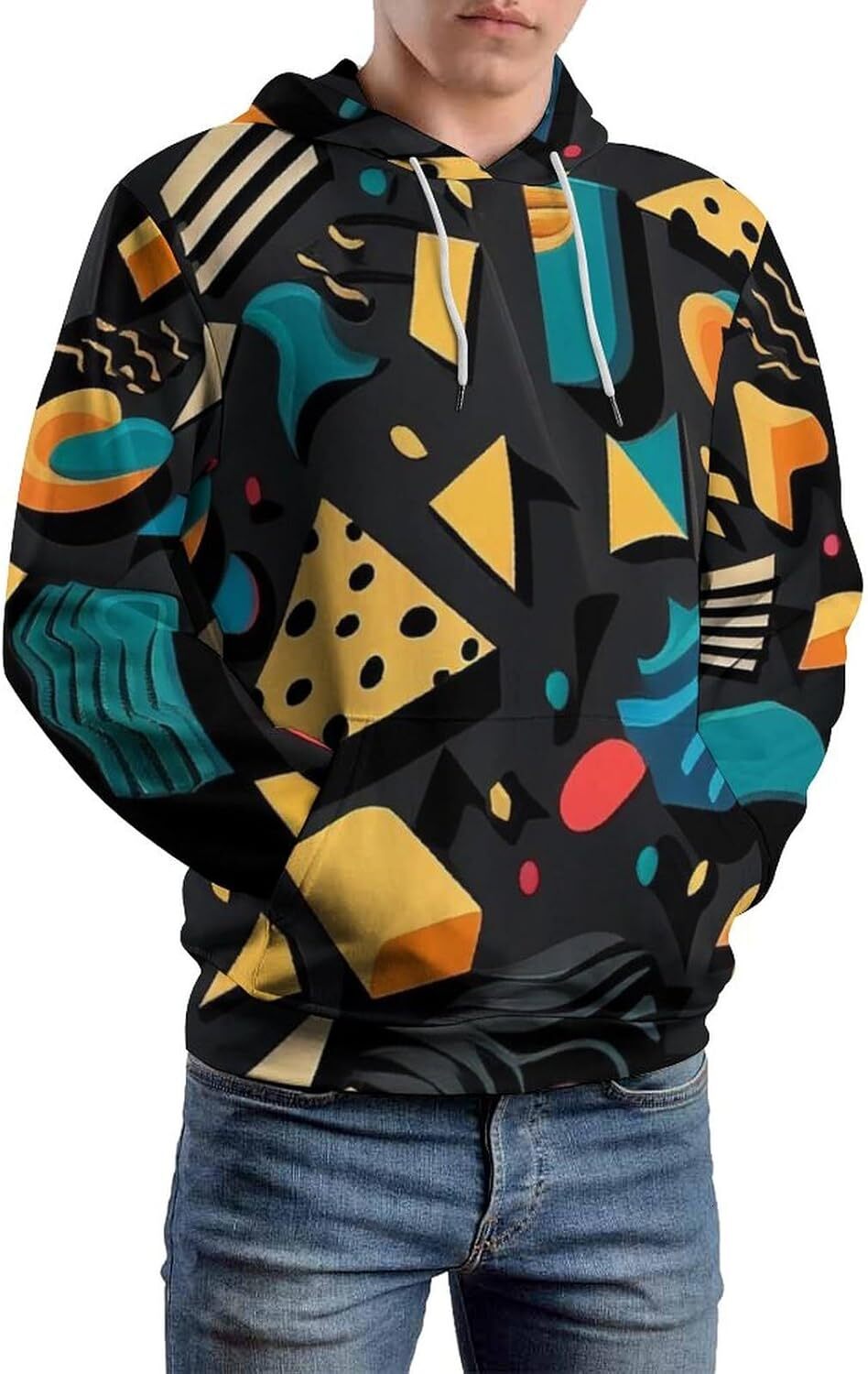 Hoodie for Mens Womens Unisex Novelty Trippy Hoodie 3D Printed Geometric Realistic Abstract Pattern Sweatshirt Hoodie Graphic Hoodies sweatshirt Fashi