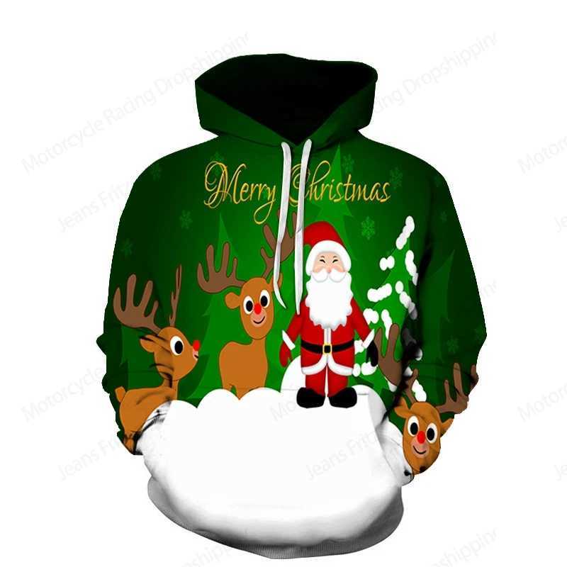Santa Claus Sweater Christmas Carnival 3D Printed Hoodie Mens Fashion Hoodie Womens Sweater Christmas Gift Hoodie Y241016