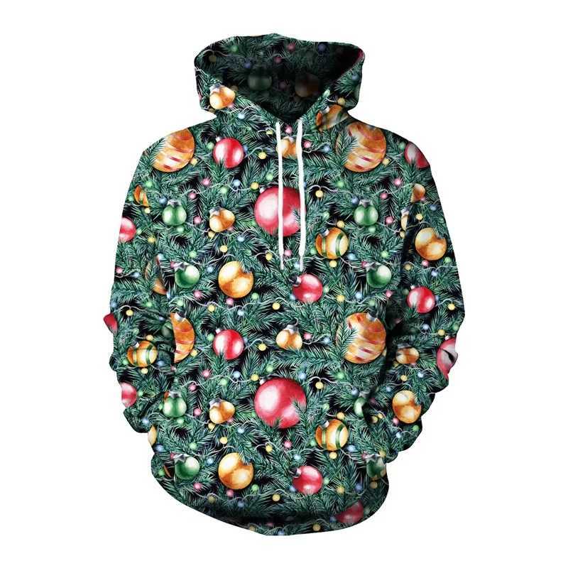 Interesting Christmas Mens Top 3D Printed Mens Christmas Elk Hoodie Fashionable Mens Hoodie Long Sleeve Hoodie Sportswear Y241016