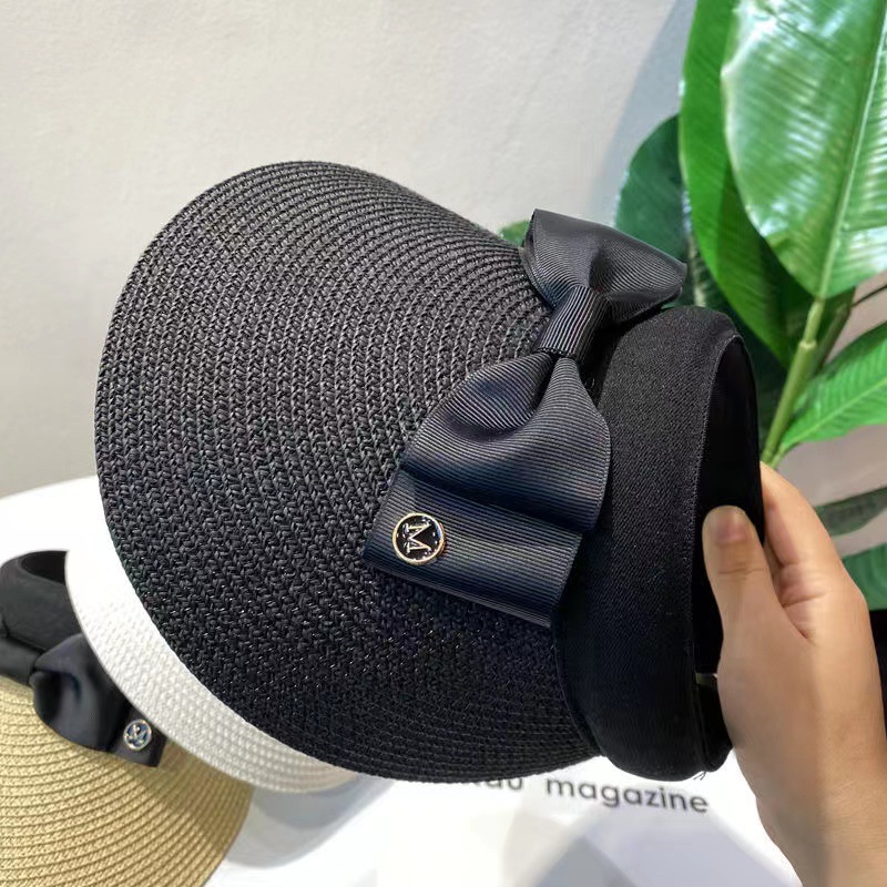 Wide Brim Hats Summer For Women Straw Hat Snapback Kpop Visors Beach Empty Top Outdoor Fashion Designer Ladies Sunhat