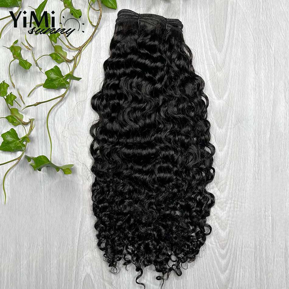 3C 4A Burmese Curly Bundles Malaysia Human Hair Weft For Women 3pcs Curl Extension Deals Full Head Yimisunny