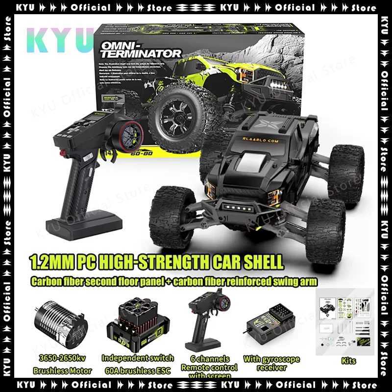 Free shipping Electric/RC Rlaarlo 1/10 1 10 RC Car Omni Terminator brushless 4WD RTR Scale electric remote control model Monster Truck for adults and 