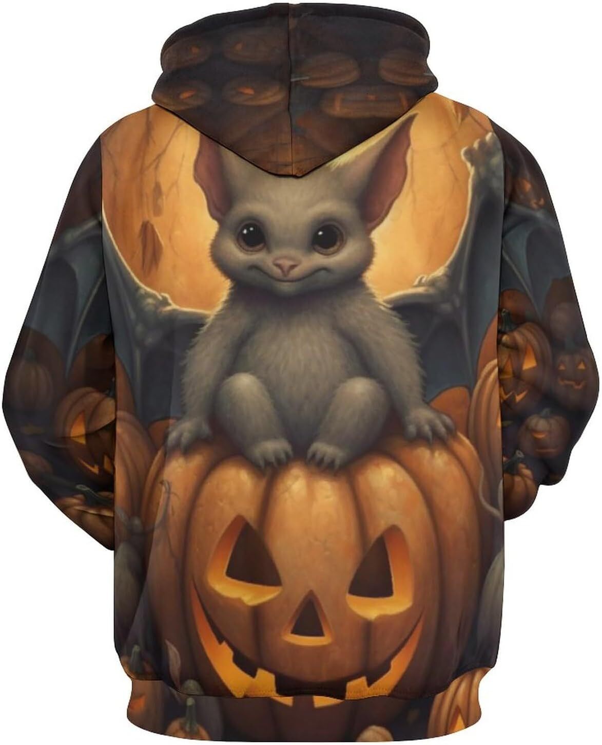 Hoodie for Mens Womens Unisex Dark Skull 3D Pattern Printed Pumpkin Lantern Anime Pattern Long Sleeve Pullover Hoodie Graphic Hoodies sweatshirt Fashi