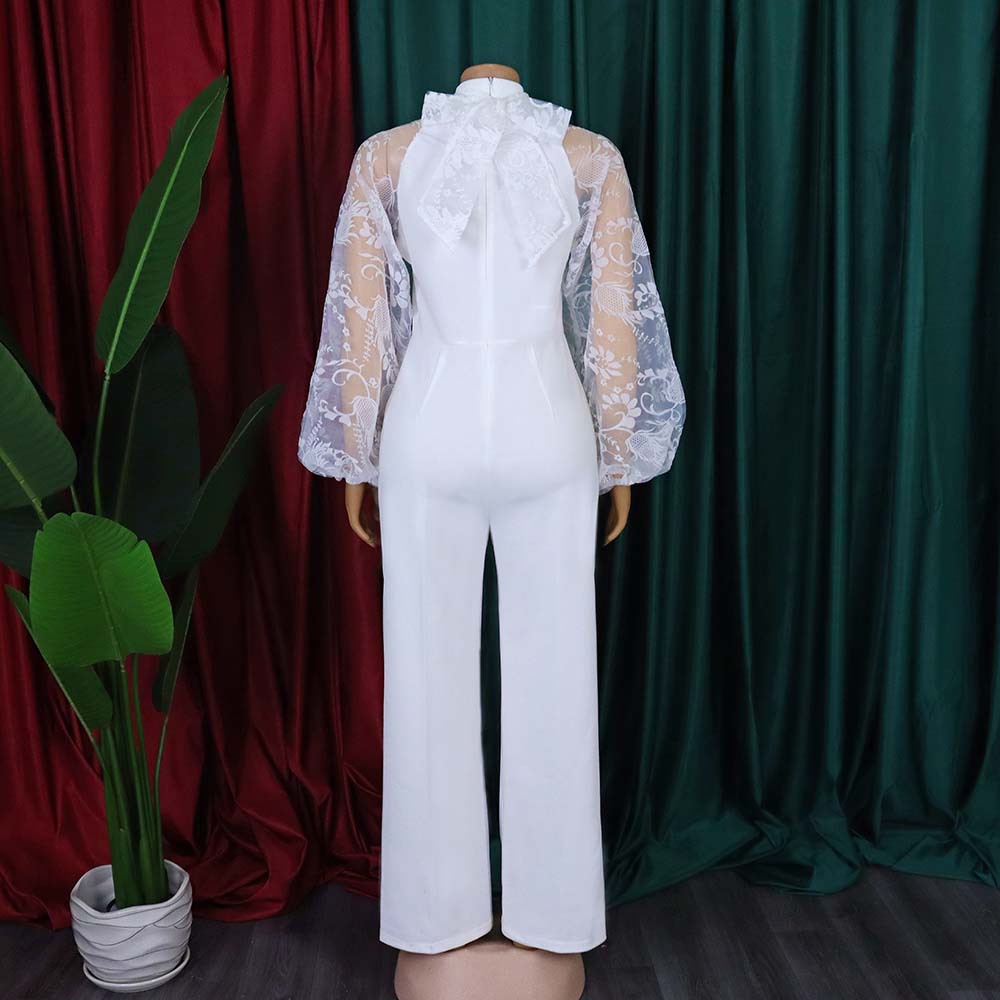 2025 spring new long sleeved high waisted elegant temperament sexy jumpsuit European and American jumpsuit B1-D250