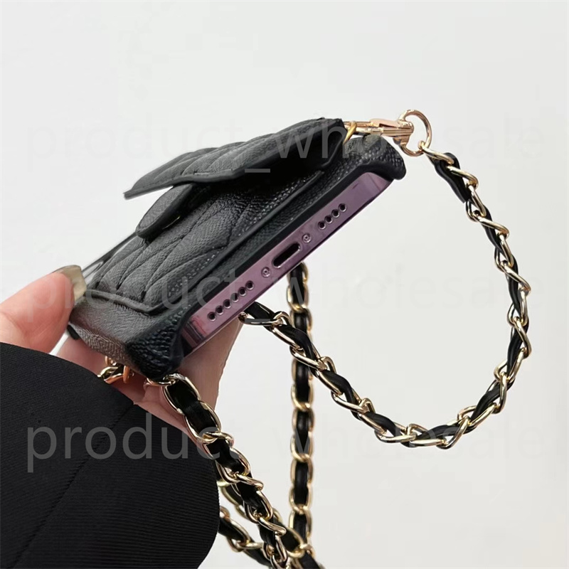 Women Crossbody Leather Phone Case Designer iPhone Case Apple For iPhone 16 15 Pro Max Cases 16ProMax 14 13 12 Wallet Card Holder Cases Cover Shoulder