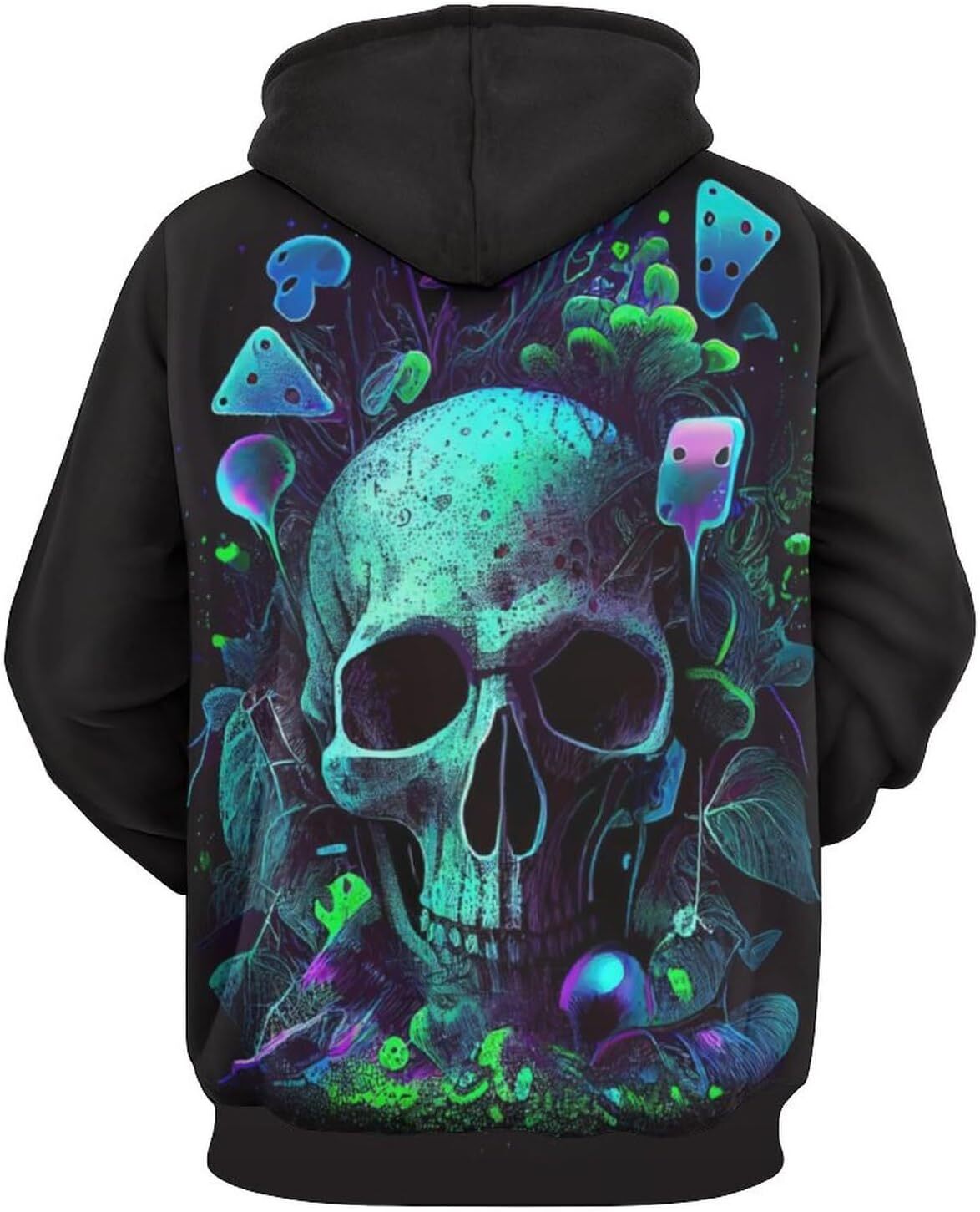 Hoodie for Mens Womens Novelty Funny Tie Dyed Skull King Hoodies 3D Art Printing Skull Dead Sweatshirt Hoodie Graphic Hoodies sweatshirt Fashion Trend