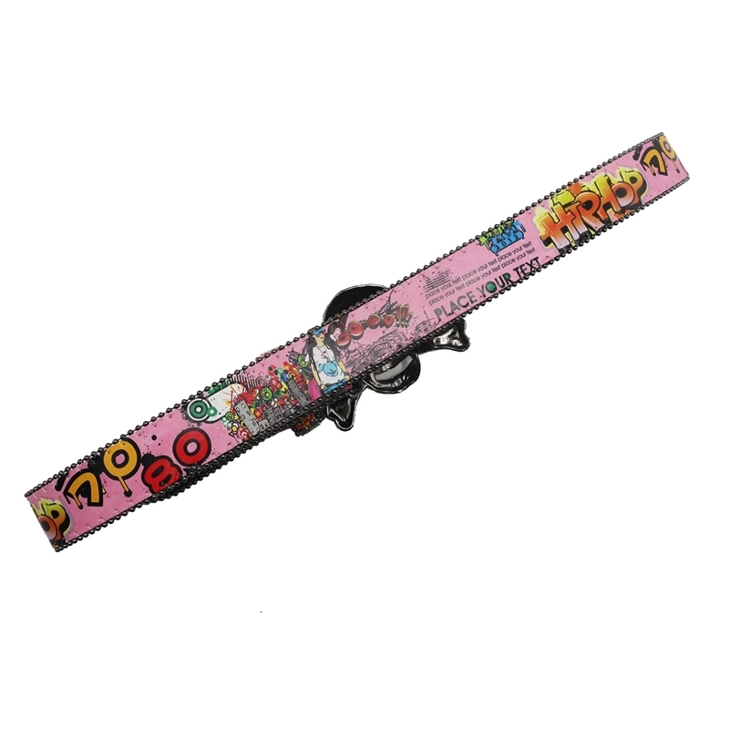 Big Skull Punk Black Rhinestone Belt Ladies Belt Diamond Soldier Belt Western Cowboy Y2K Fashion Belt Hip Hop Graffiti 241016