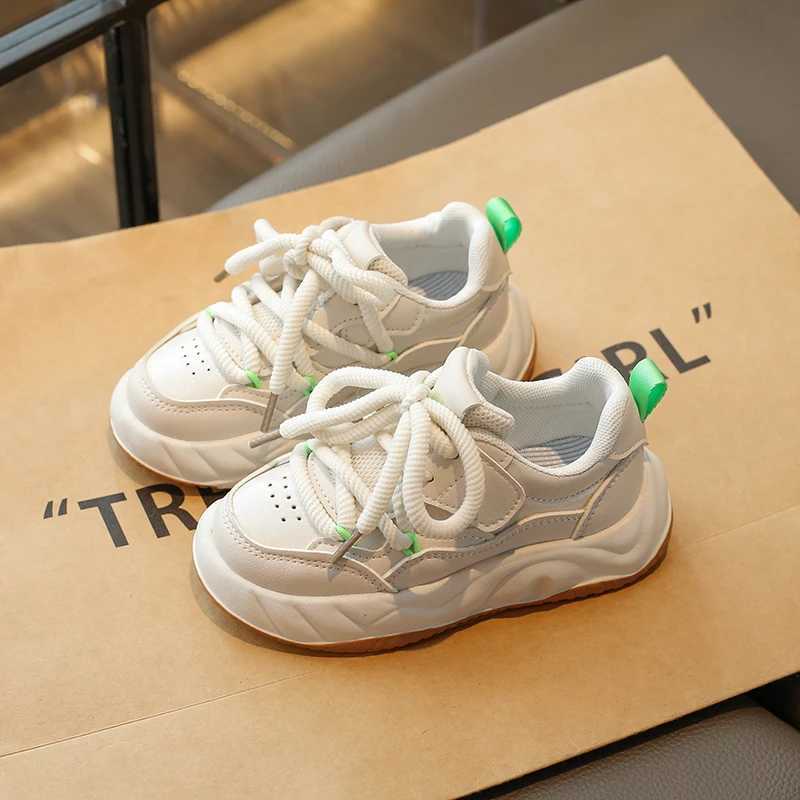 Childrens White Lea… - image