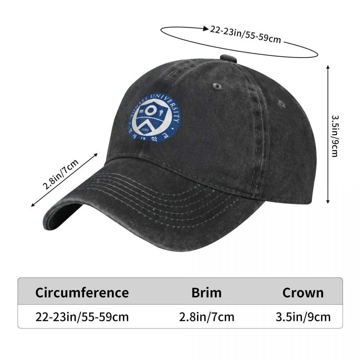 Yonsei University Seoul Korea Classic T-Shirt Baseball Cap Ball Cap Visor fashionable Womens Hats 2024 MensX240930