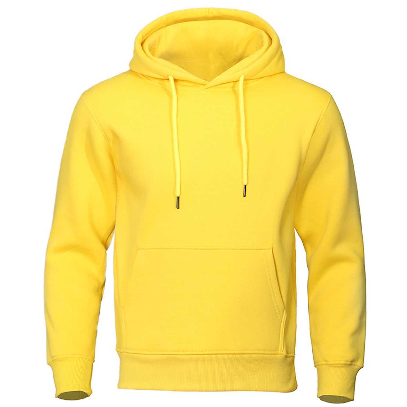 Solid color mens hoodie wool warm mens sportswear fashionable streetwear casual mens loose breathable zipper brand hoodie Y241016