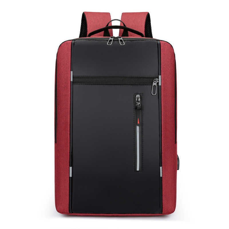 CMM New Backpack Simple Usb Charging Computer Bag Male Multifunctional Student Large Capacity Schoolbag
