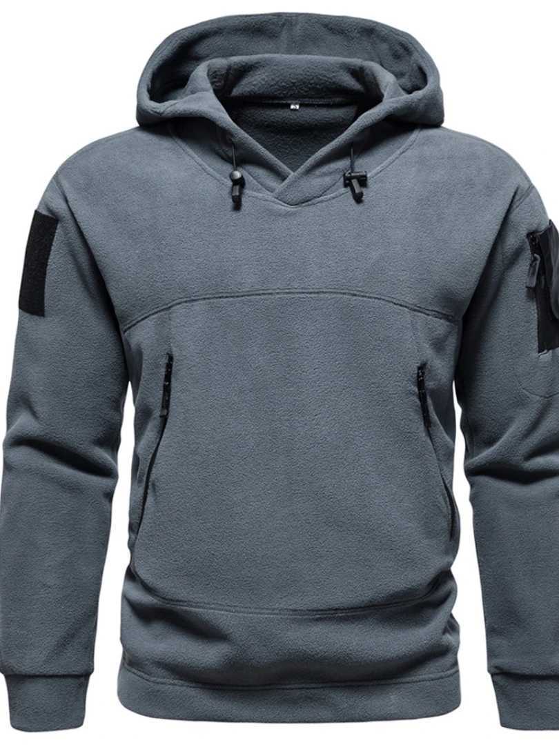 2024 Mens Thick Wool Sweater Autumn Winter Mens Sports Hat Black Windproof Extra Large Mens Street Clothing Hoodie Y241016