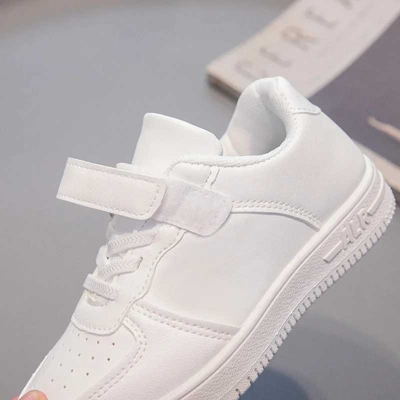 Zapatillas PU leather flat comfortable black and white casual sports childrens tennis boys skateboarding shoes H260130