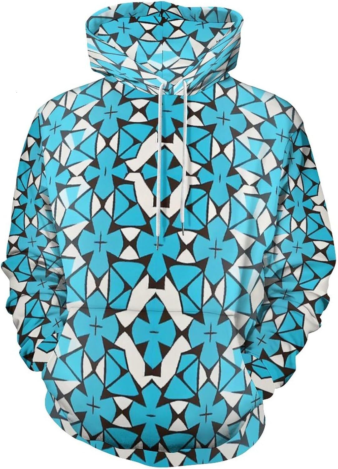 Hoodie for Mens Womens Unisex 3D Geometric Printing Abstract Pattern Cool Hoodie Novelty Trippy Long Sleeved Sweatshirt Hoodie Graphic Fashion Trends