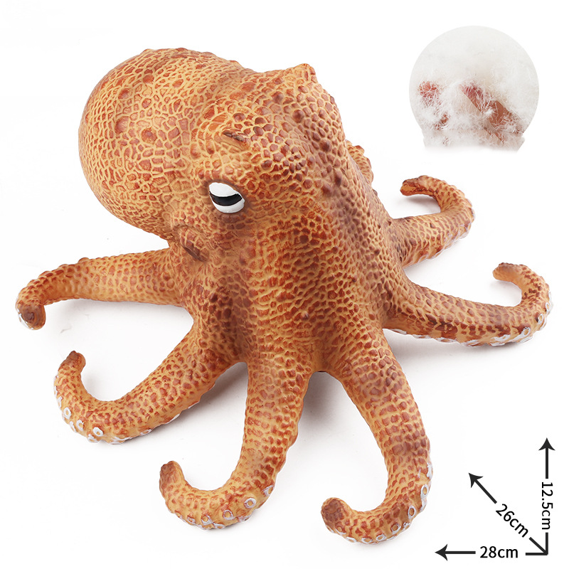 Soft Glue Marine Animal Models for Kids - Large Octopus & Squid Vent Decompression Toys