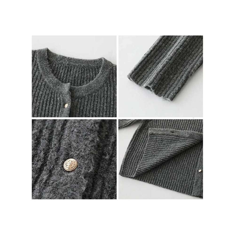 CHIC VEN Women's Sweater Solid Single Breasted Long Sleeve New O Neck Knitted Cardigan Soft Female Jumpers Autumn Spring 2023