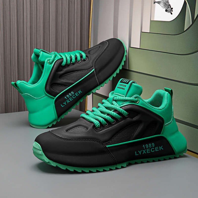 European Station Men's Shoes Spring Trendy Brand High End Versatile Casual Sports Thick Soled Tall Men's Designer Trendy Shoes bd3