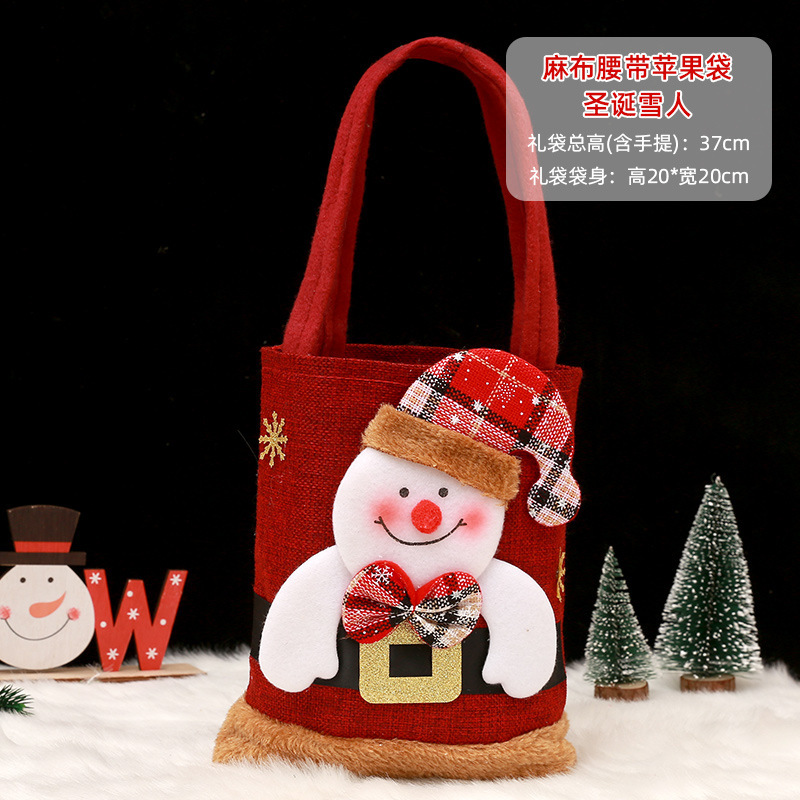 Bag 2025 New Decorative Gifts Candy Fruit Apple Bag Christmas Handbag
